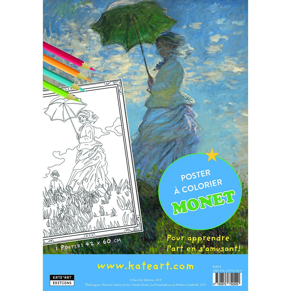 Poster Monet Femme à l'ombrelle