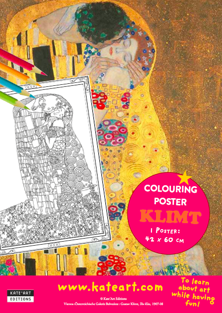 Poster Klimt Le baiser